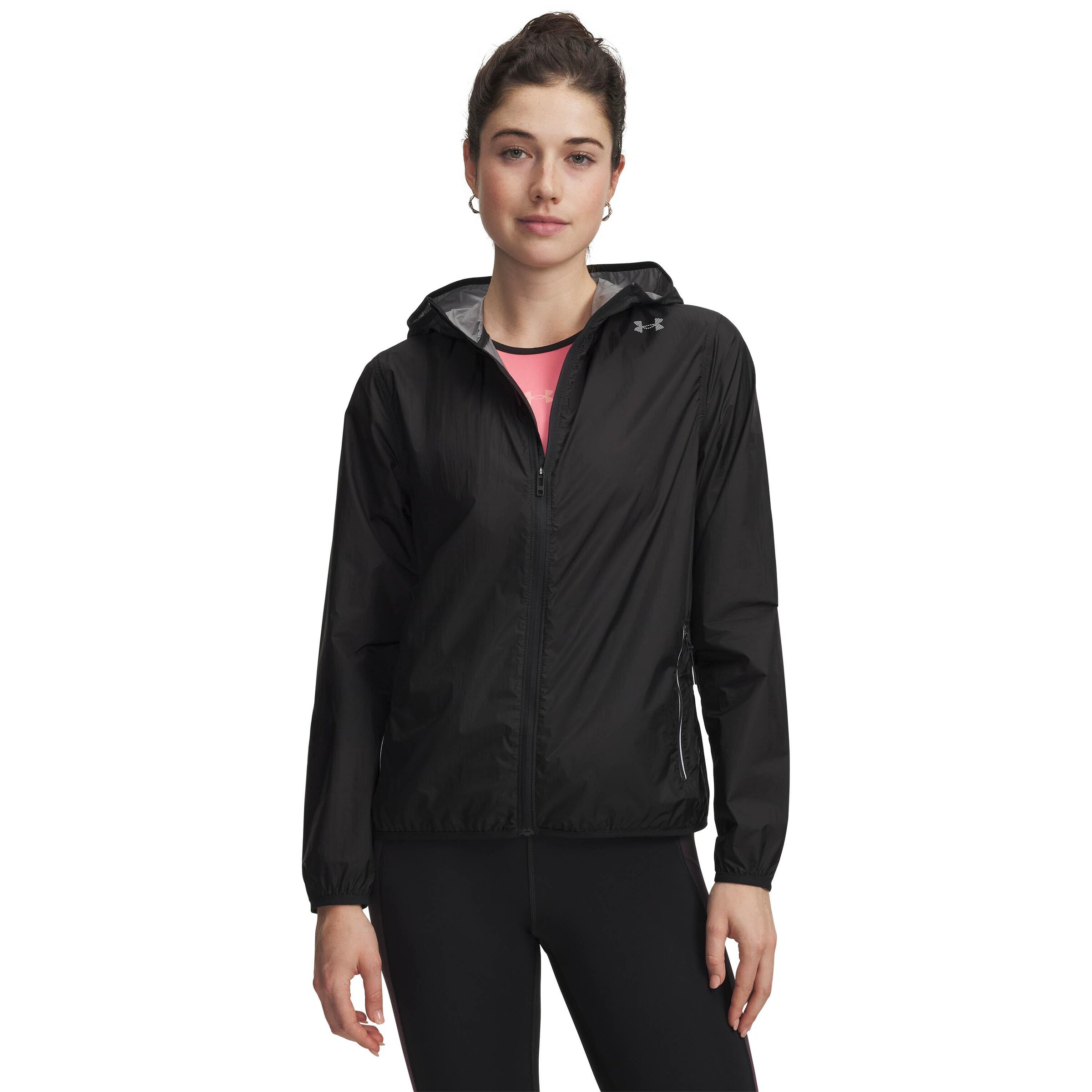 UNDER ARMOUR Sportjas 'Velociti Pro' in Zwart: voorkant