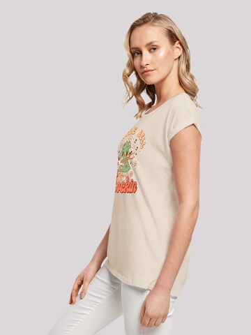 F4NT4STIC Shirt 'Jingle Bell Rockin Christmas' in Beige