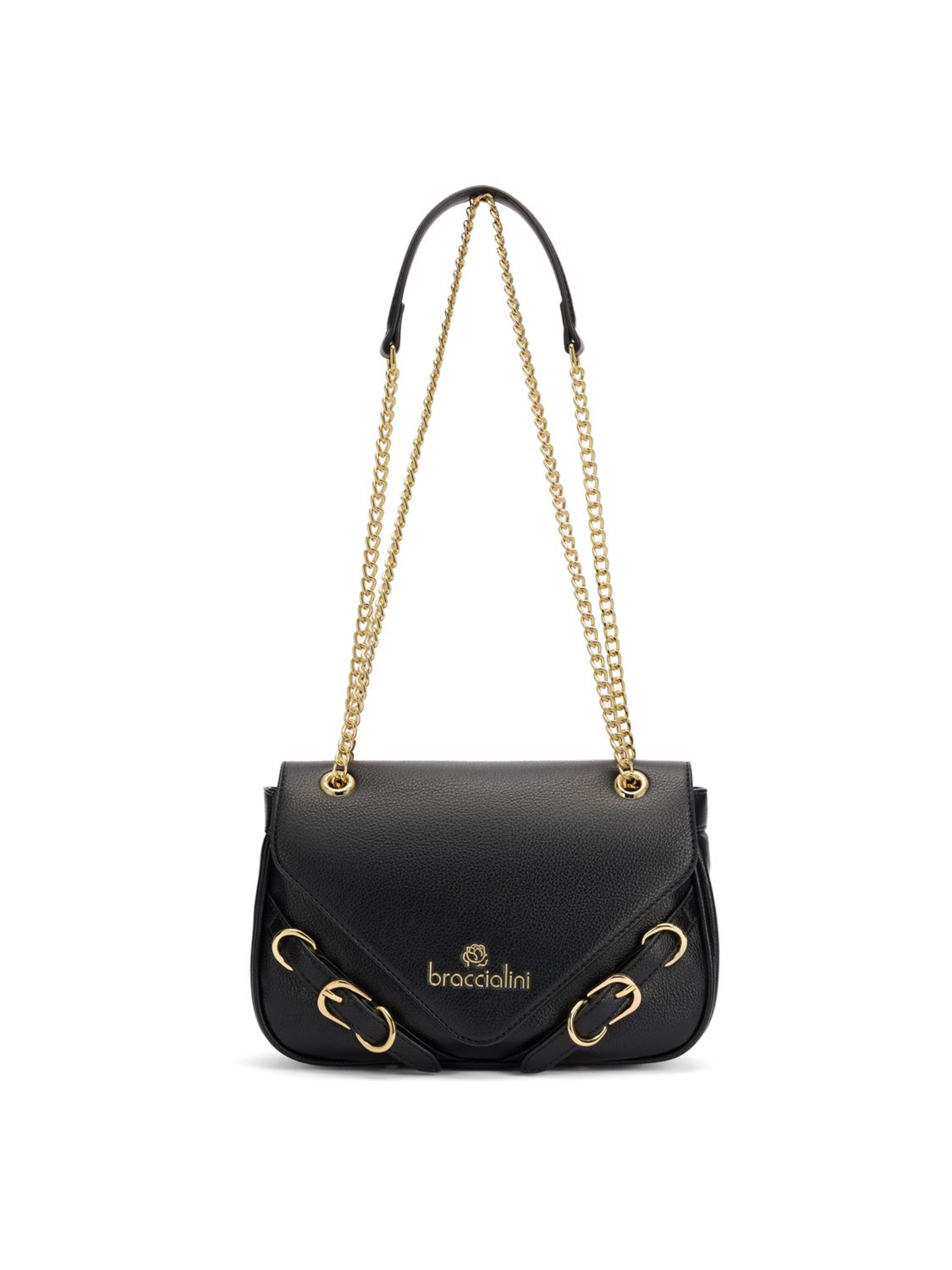 Braccialini Schultertasche 'Giselle'‌‌‌‌ in Schwarz: Vorderseite