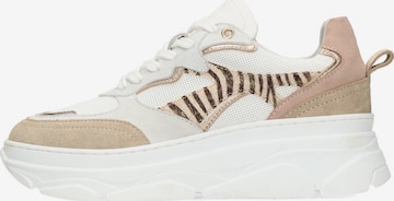 PS Poelman Platform trainers 'Jana' in White: front