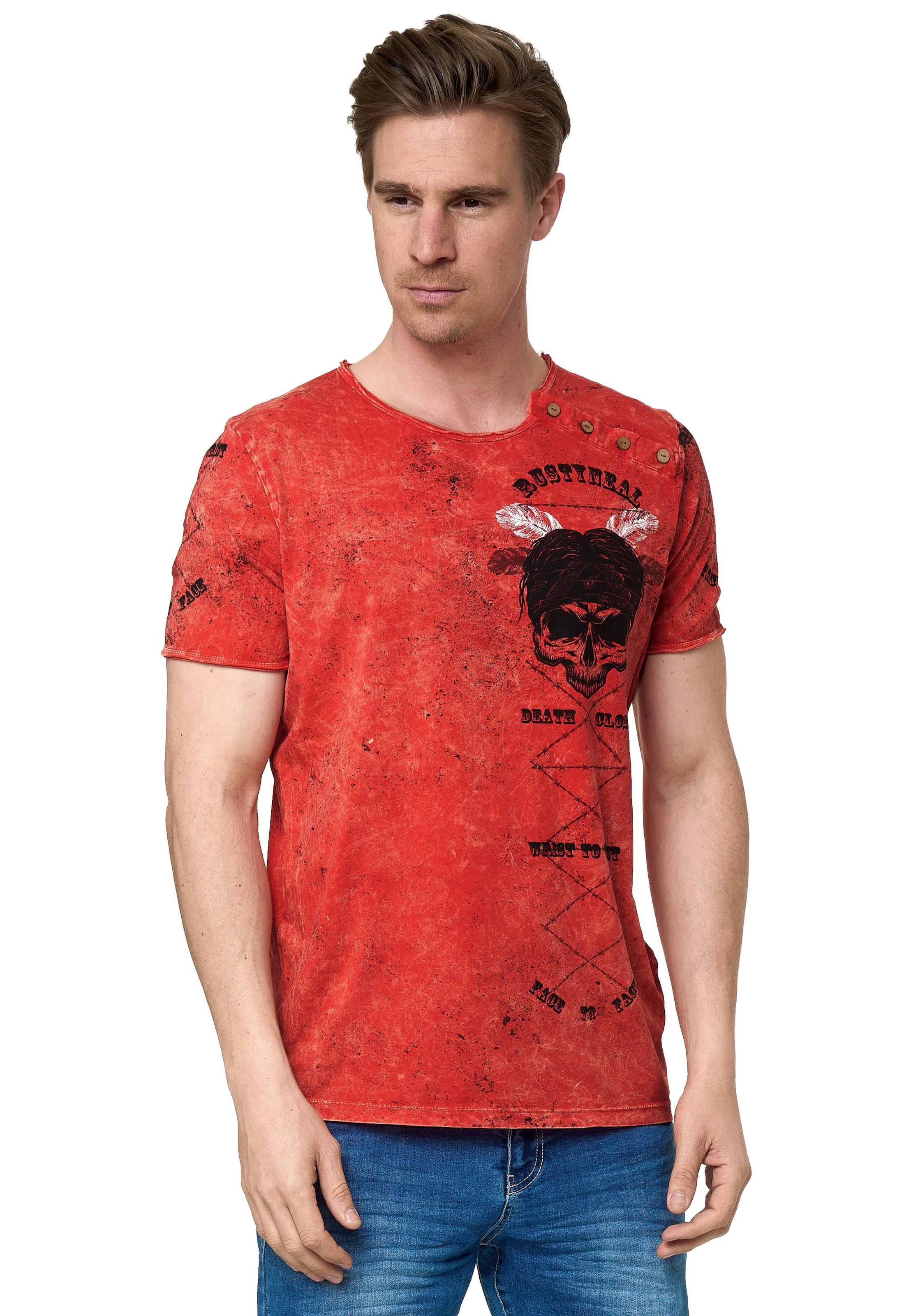 Rusty Neal Shirt in Red: front