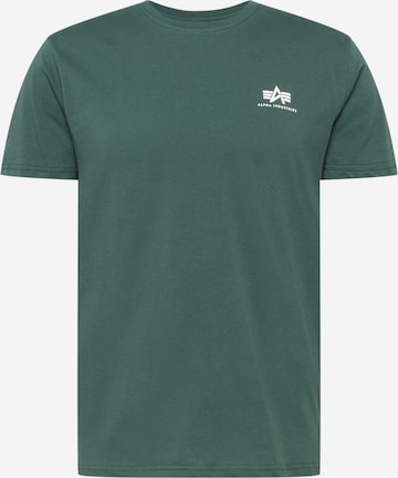 ALPHA INDUSTRIES Shirt in Groen: voorkant