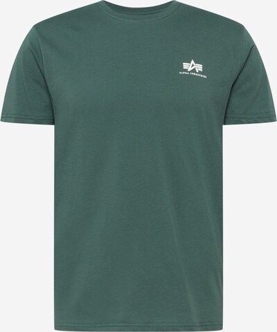 ALPHA INDUSTRIES Shirt in de kleur Donkergroen / Wit, Productweergave