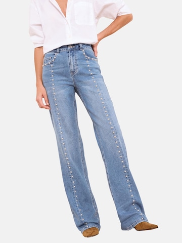 Lipsy Regular Jeans in Blauw: voorkant