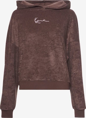 Sweat-shirt Karl Kani en marron : devant