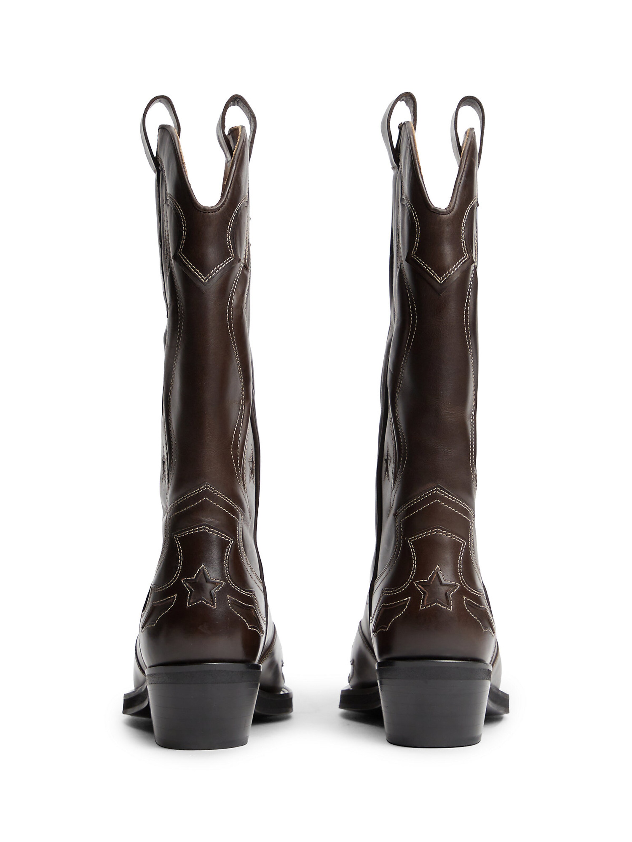 Bottes de cowboy Tommy Jeans en marron