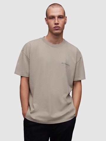 AllSaints T-Shirt 'Underground' in Grau: predná strana
