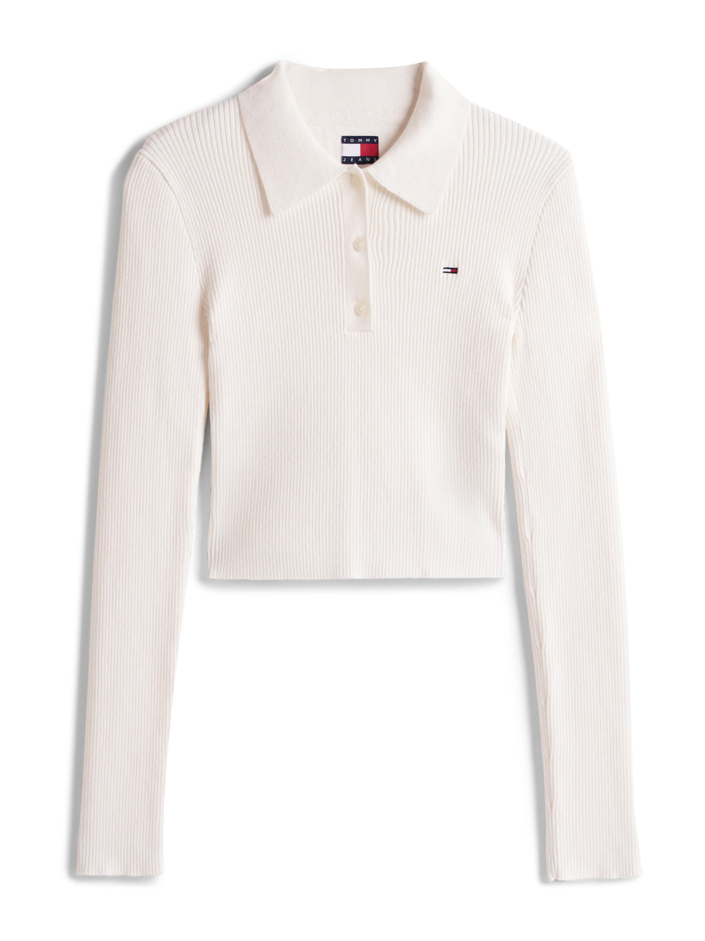 Tommy Jeans Pullover 'Essential' in Weiß: Vorderseite