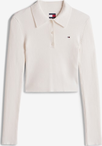 Tommy Jeans Свитер 'Essential' в Белый: спереди