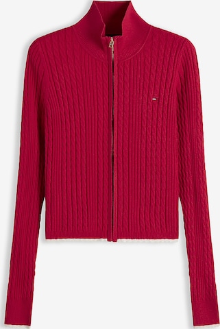 Tommy Jeans Knit cardigan in Red: front