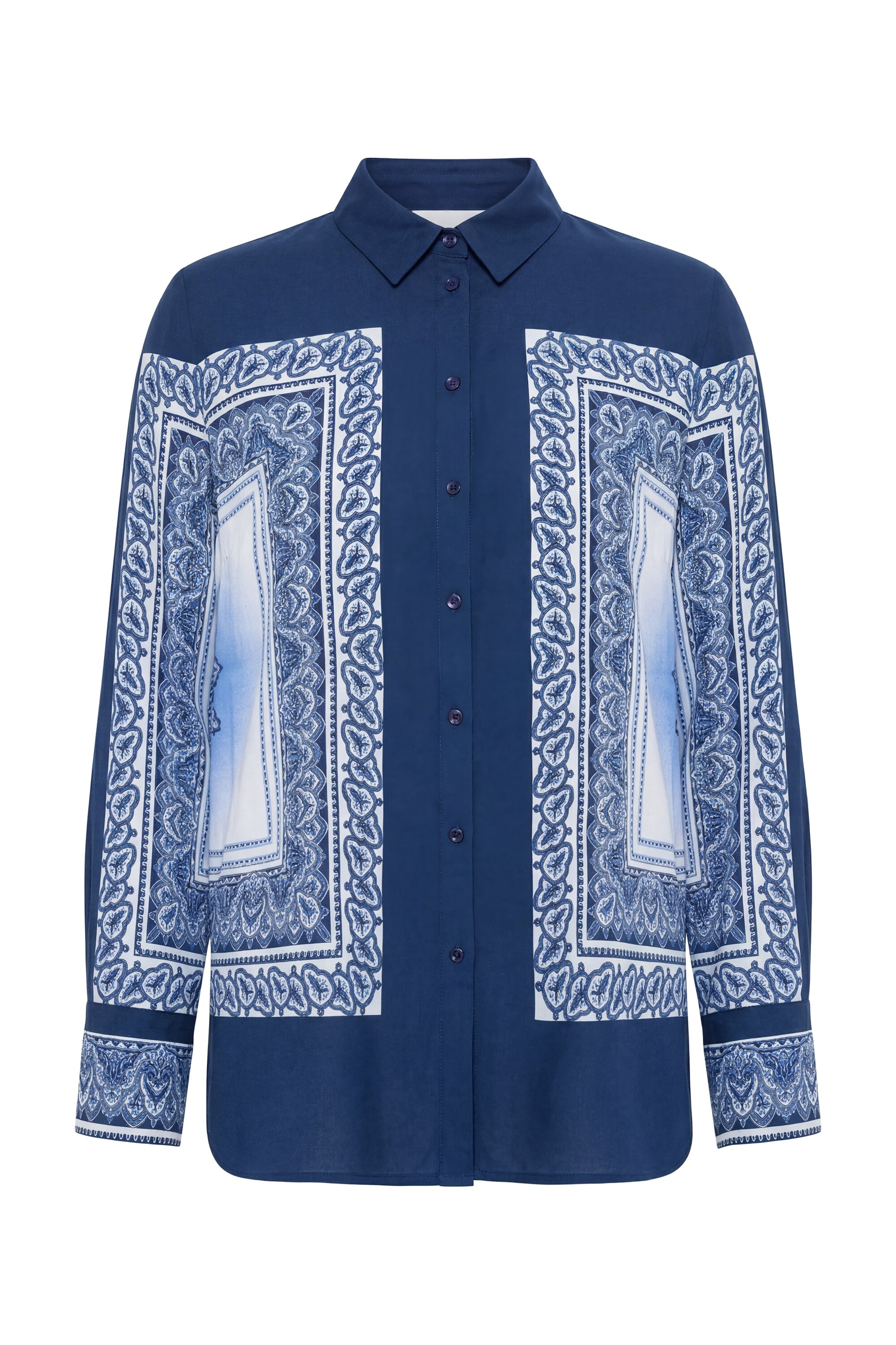 Studio Untold Blouse in Blue: front