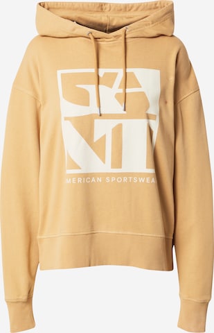 Sweat-shirt GANT en beige : devant