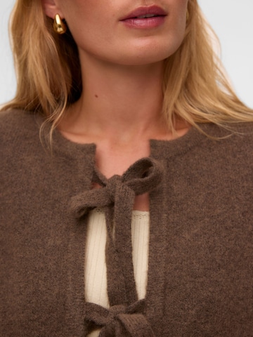 VERO MODA Knit cardigan 'VMBow' in Brown