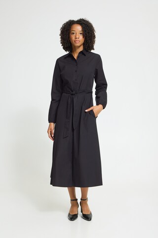 ICHI - Vestido em preto: frente