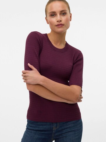 VERO MODA Sweater 'VMSILJE' in Red: front