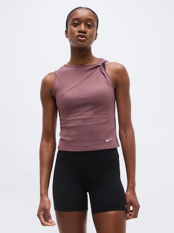 NIKE Top sportowy 'ONE' w kolorze czarny: przód