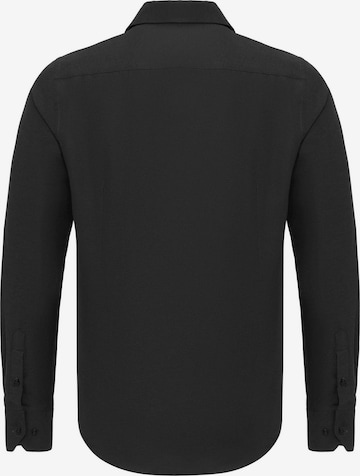 DENIM CULTURE Regular fit Overhemd 'Jon' in Zwart