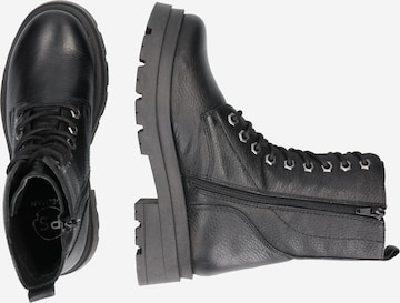 PS Poelman Lace-Up Ankle Boots in Black