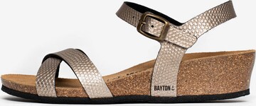 Bayton Sandalen met riem 'Canberra' in Goud: voorkant