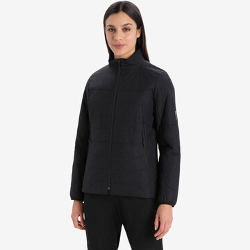 ICEBREAKER Between-Season Jacket in Black: front