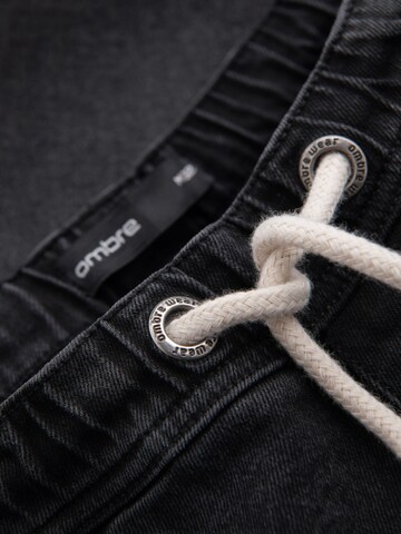 Ombre regular Jeans i sort
