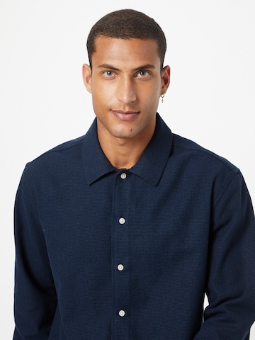 minimum Regular fit Button Up Shirt 'Madsa' in Blue