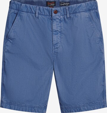 Pantalon chino Superdry en bleu : devant