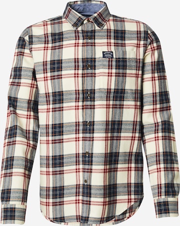 Chemise Superdry en beige : devant
