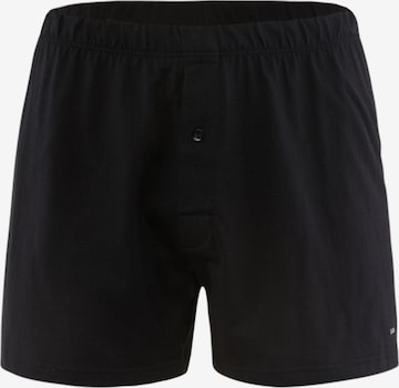 CALIDA Boxer shorts 'Cotton Code' in Black: front