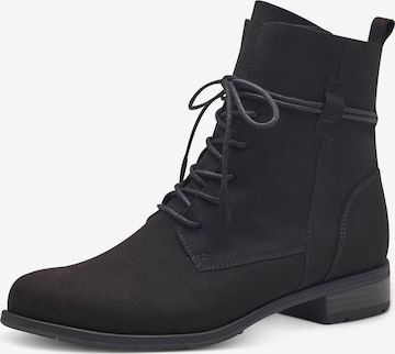 MARCO TOZZI Lace-Up Ankle Boots in Black: front