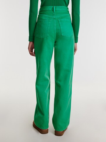 EDITED Zvonové kalhoty Džíny 'Avery' – zelená