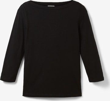 TOM TAILOR Shirt in Black: front