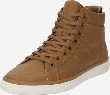 ALDO High-Top Sneakers 'MONTAGUE' in Brown: front
