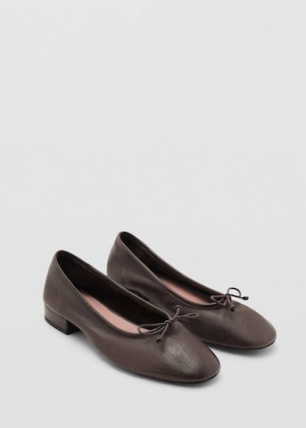 MANGO Ballet Flats 'Baila' in Brown
