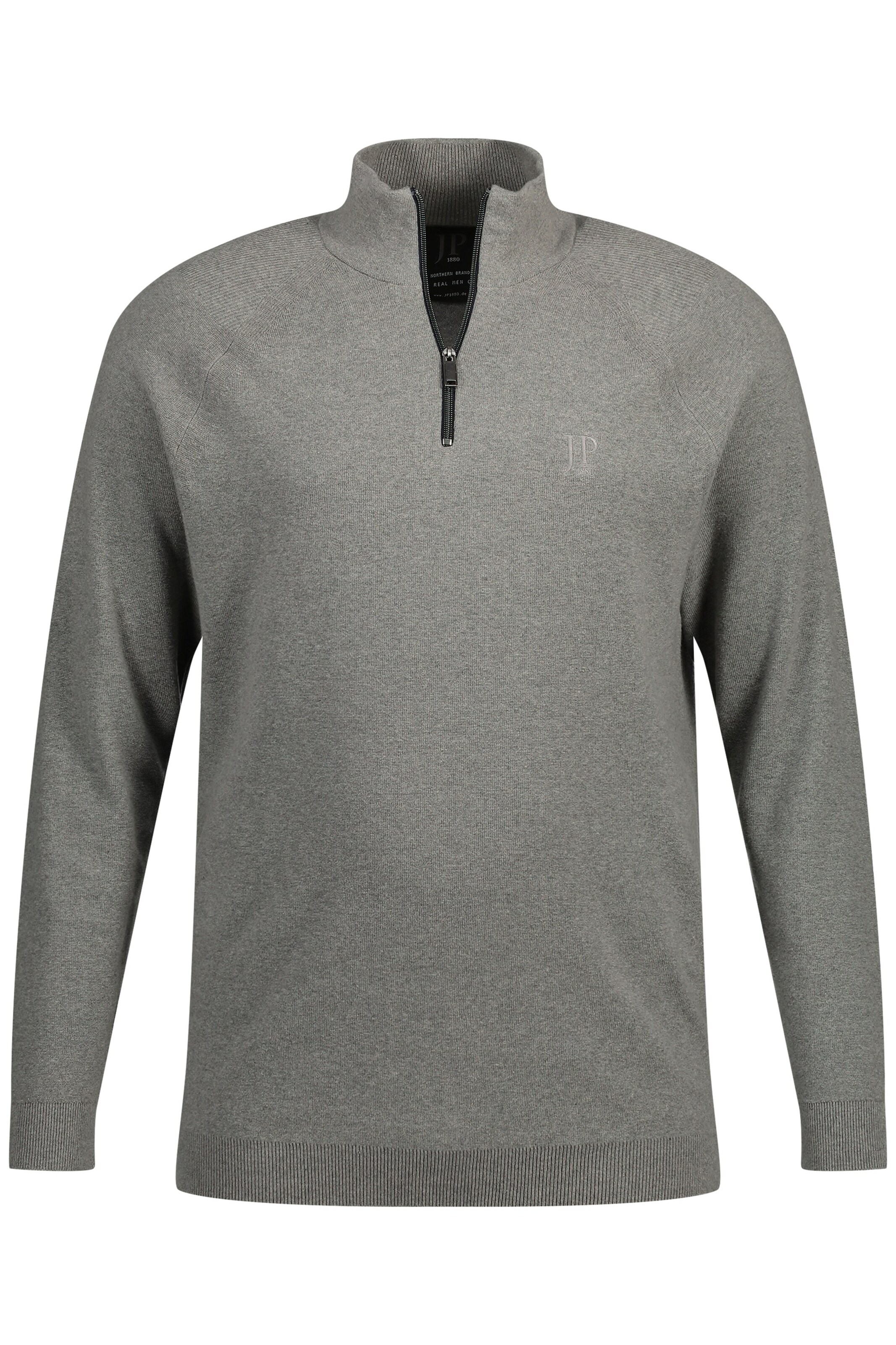 JP1880 Pullover in Grau: Vorderseite