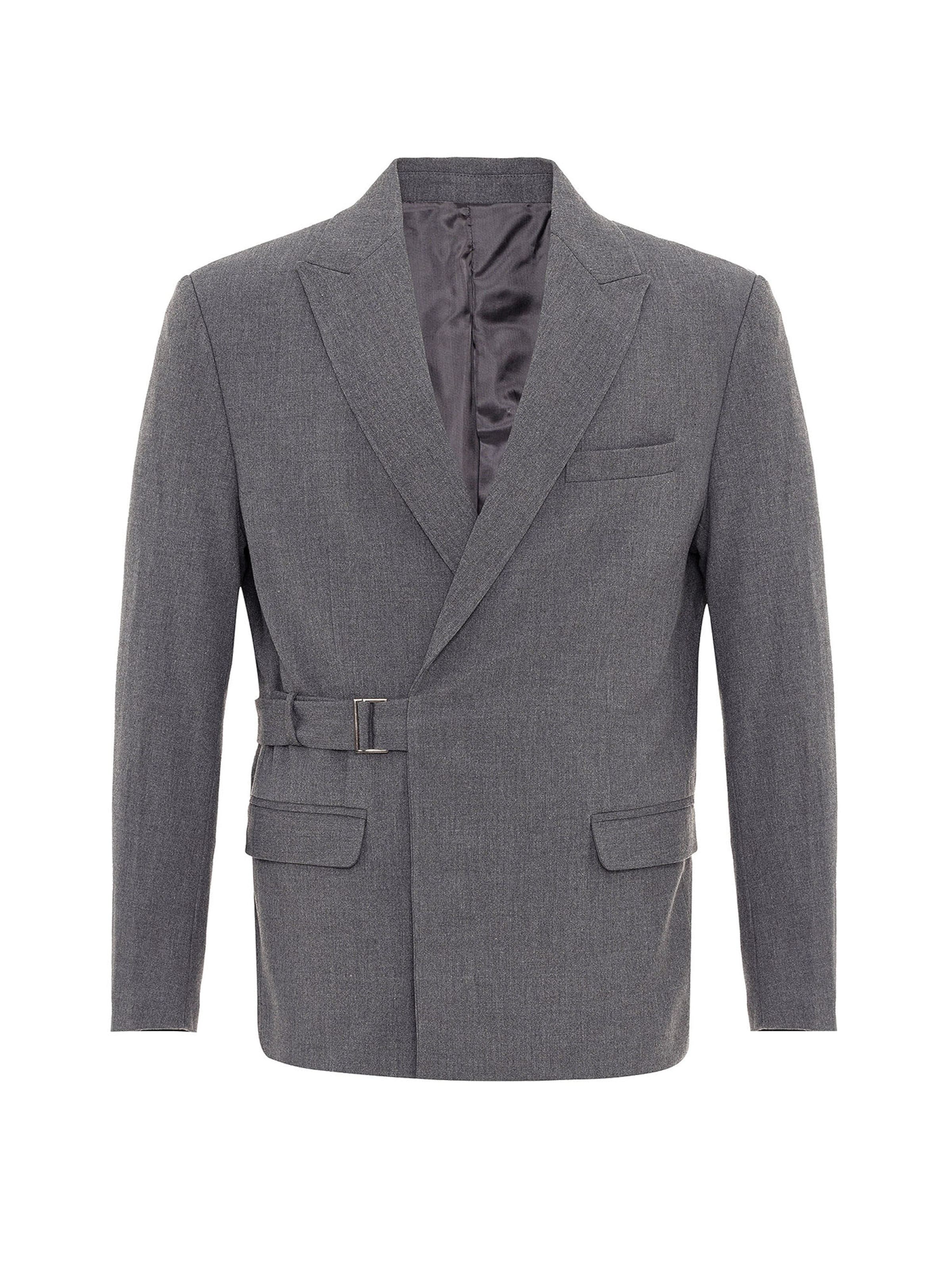 Antioch Rovný strih Sako - Sivá: predná strana