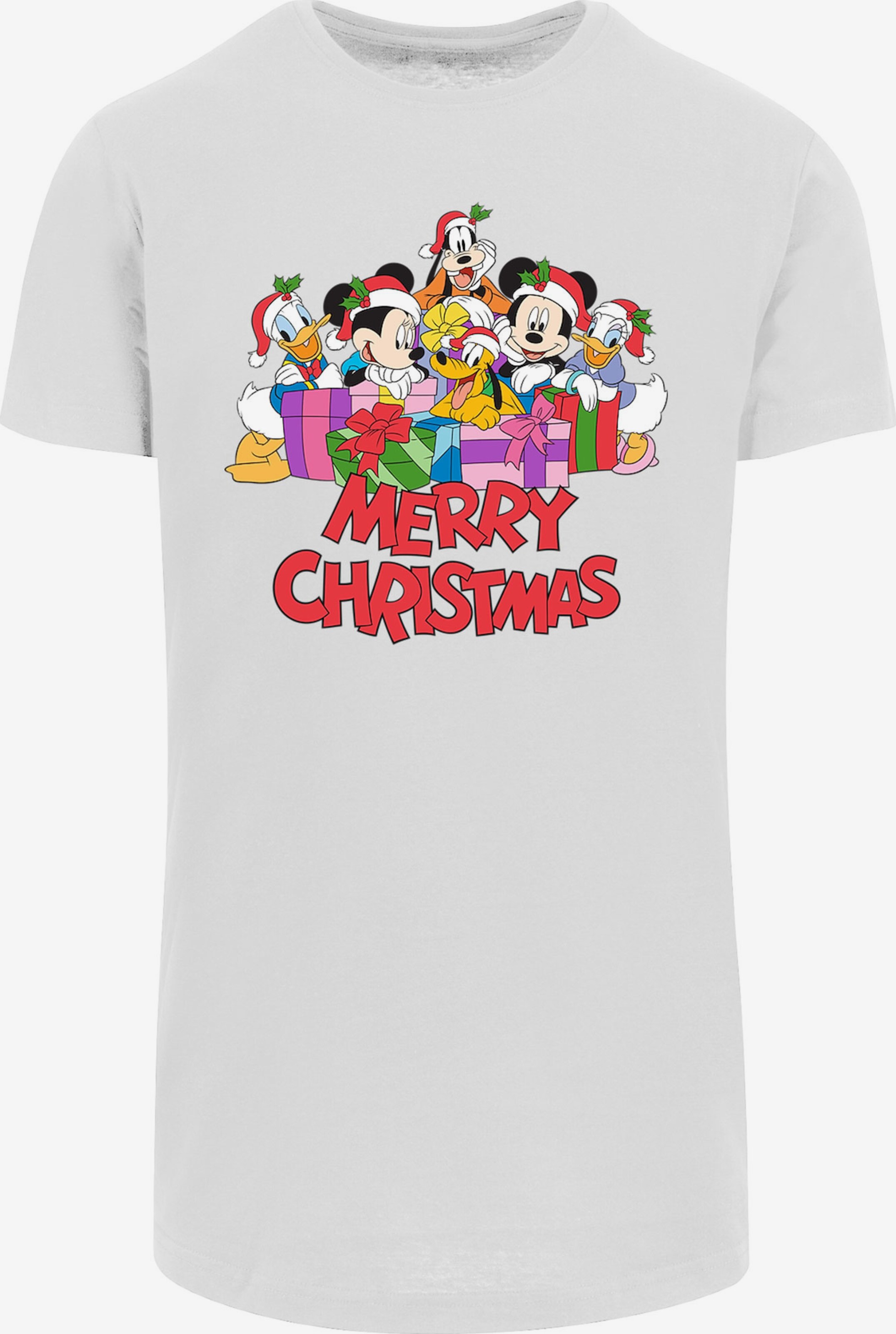 F4NT4STIC T-Shirt \'Disney Micky Maus Weihnachten\' in Weiß | ABOUT YOU