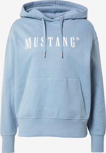 MUSTANG Sweatshirt 'Bianca' in himmelblau / weiß, Produktansicht