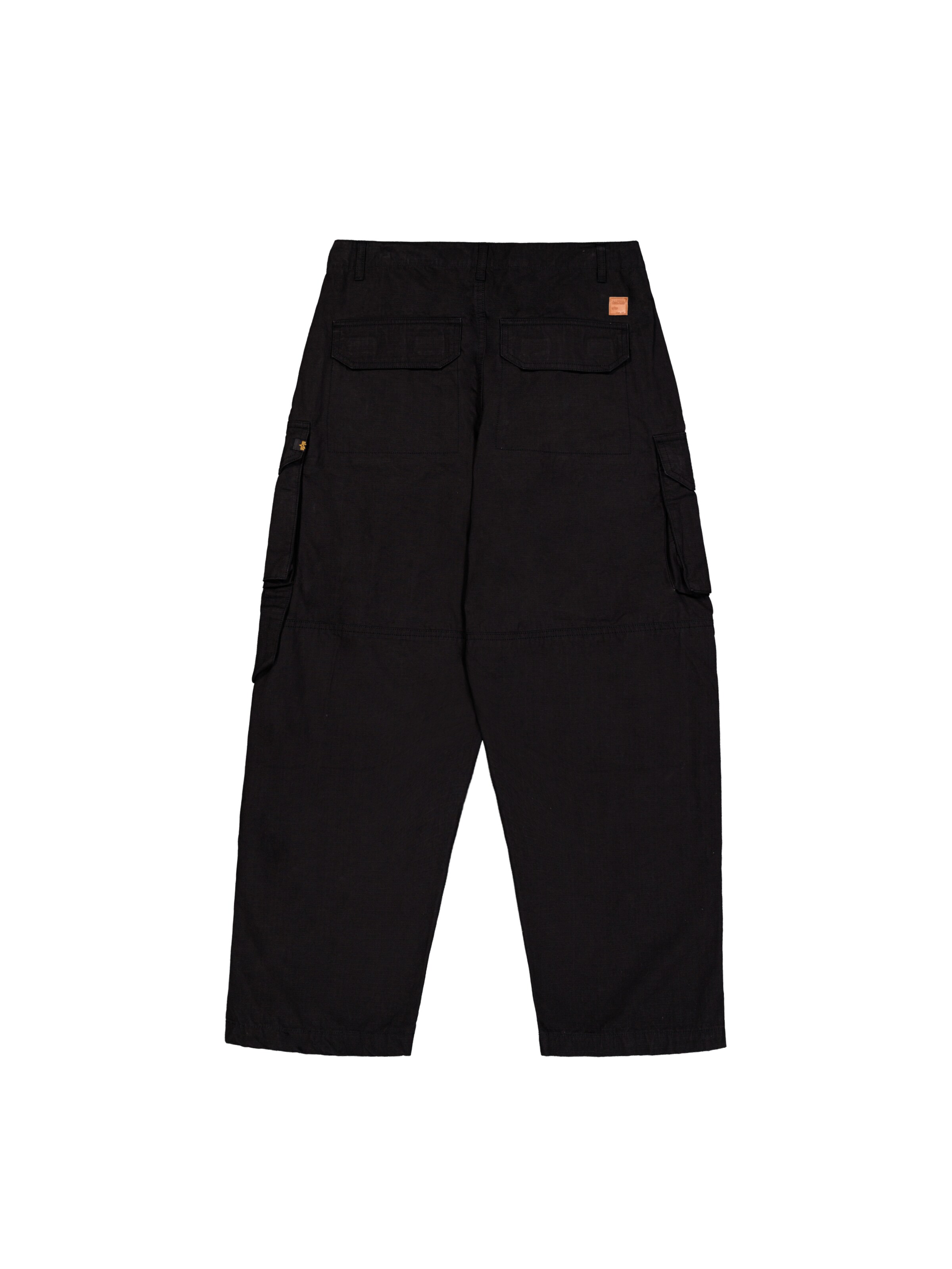 ALPHA INDUSTRIESregular Cargo hlače 'Ripstop Patchwork' - crna boja