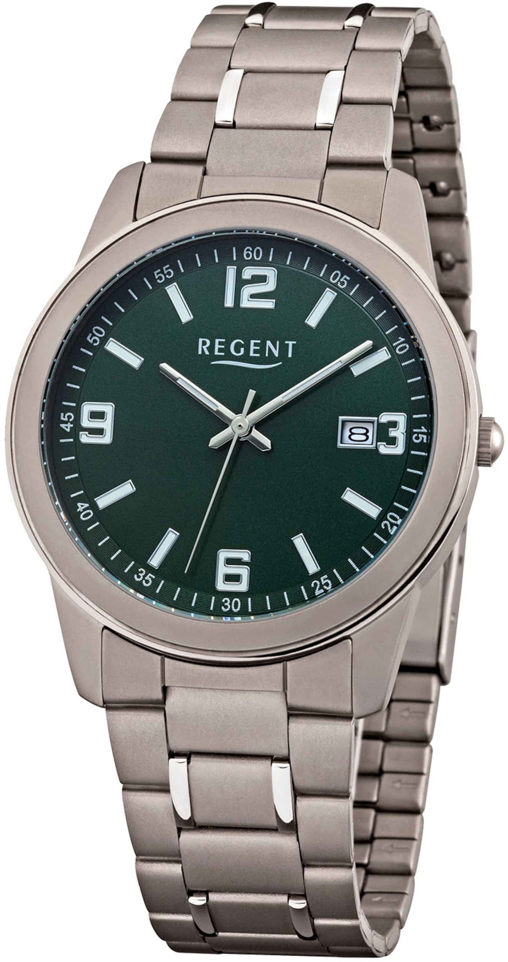 REGENT Analog Watch in Silver: front