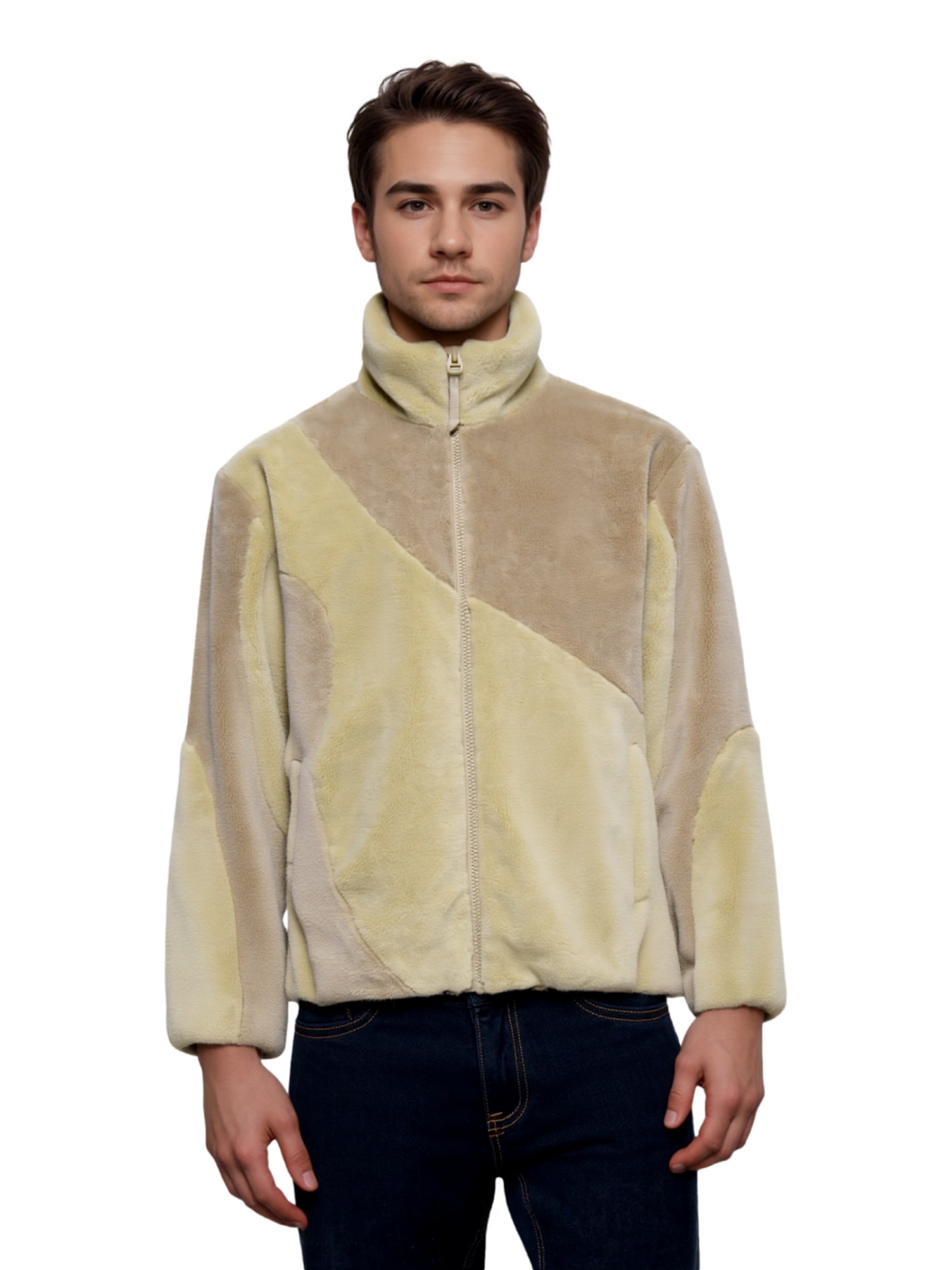 Only & Sons - Chaqueta polar 'ONSSilas' en beige: frente