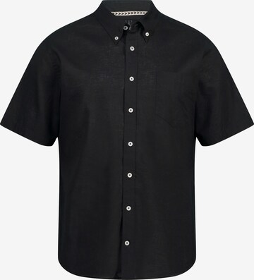 JP1880 Regular fit Button Up Shirt in Black: front