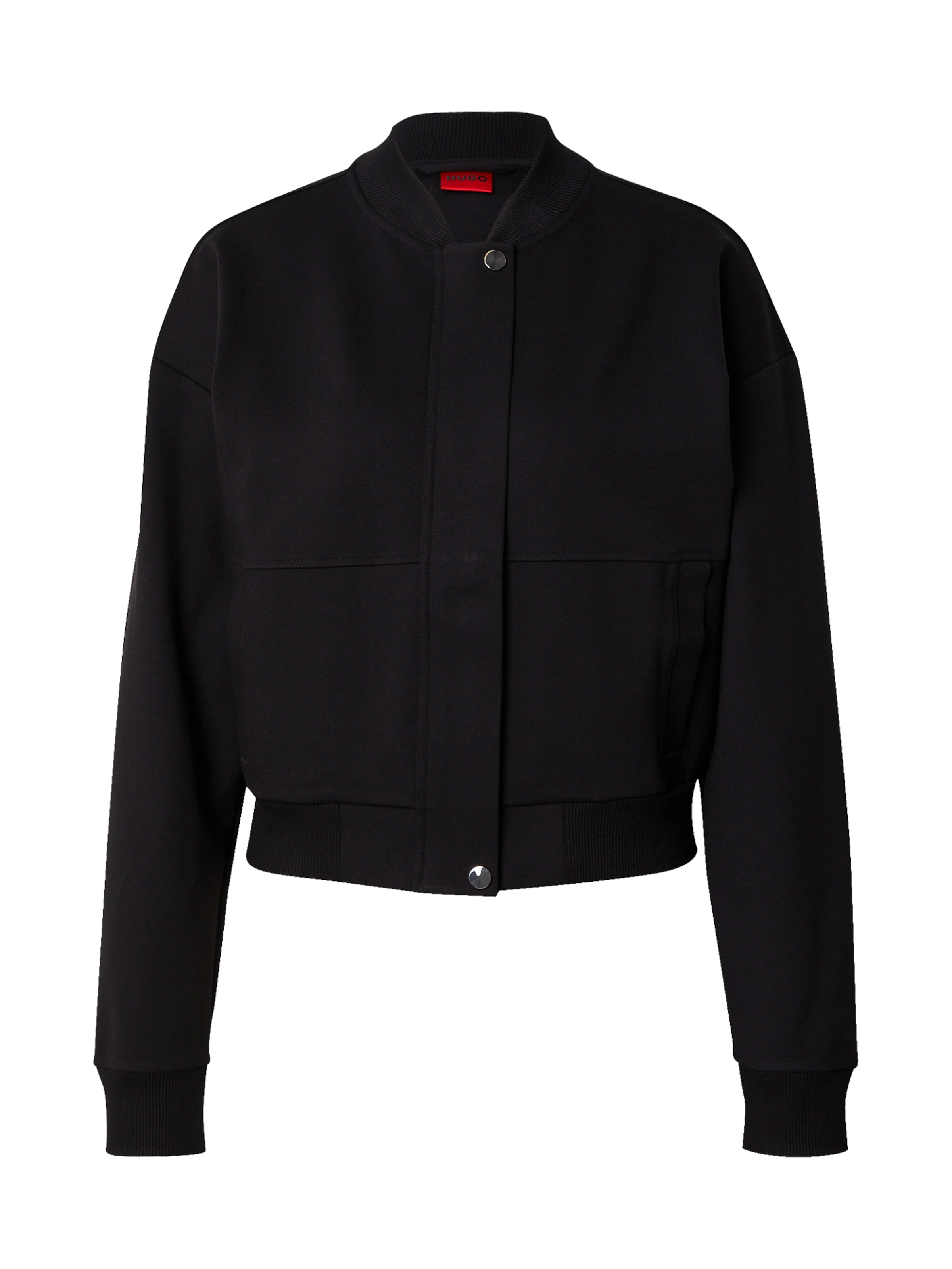 HUGO Tepláková bunda 'Dakure' - Čierna: predná strana