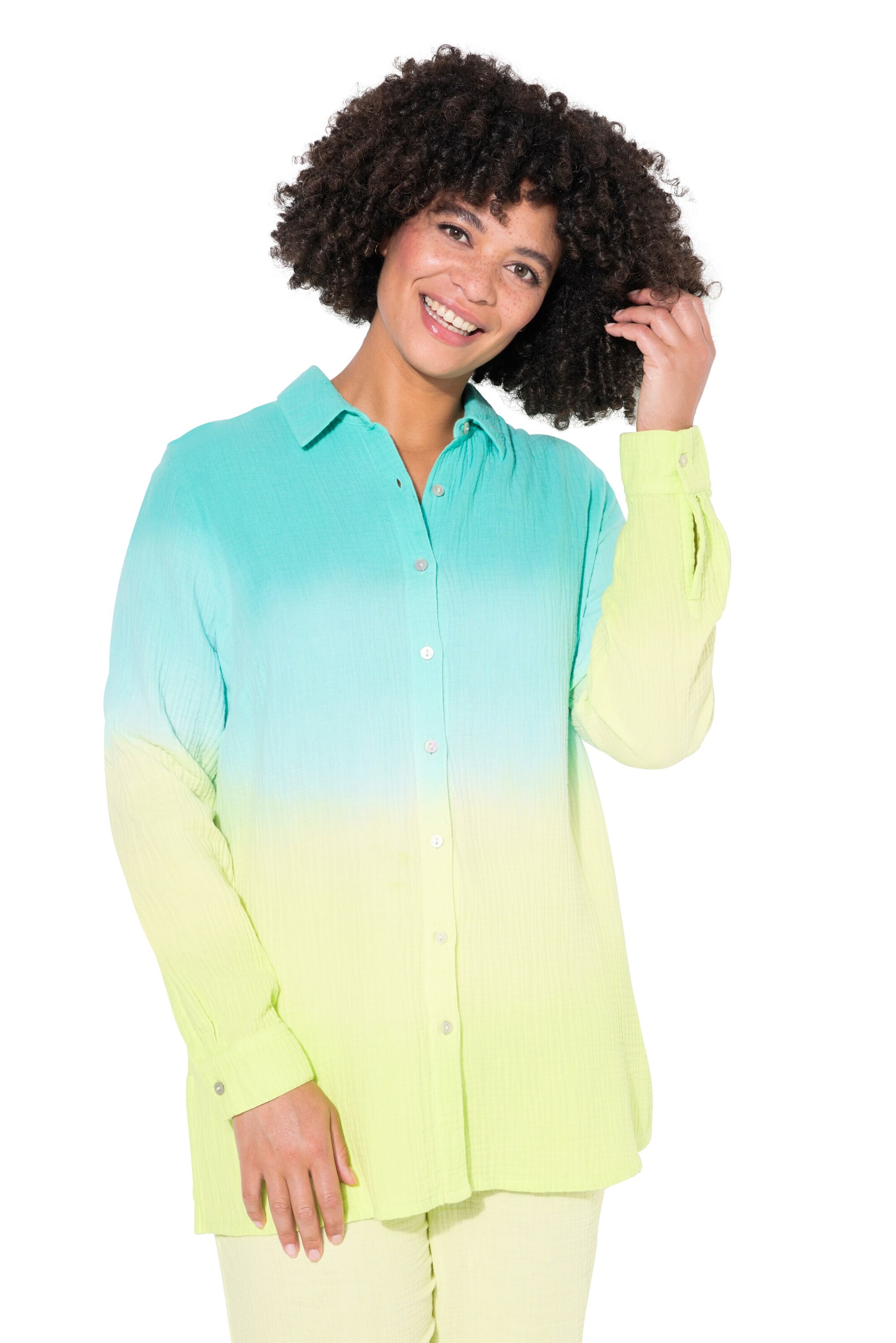 Angel of Style Bluse in Blau: Vorderseite