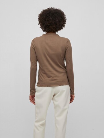 VILA Koszulka 'BANIA' w kolorze brązowy