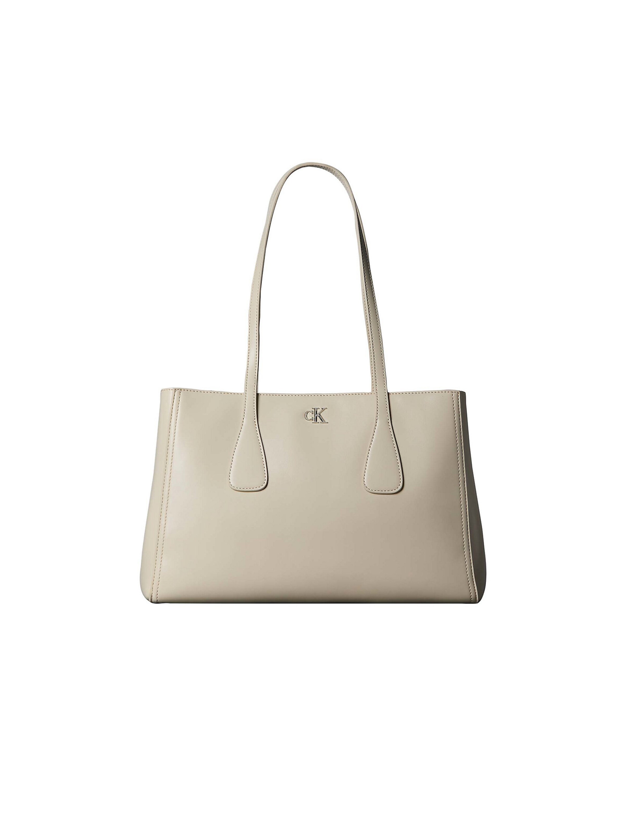 Cabas Calvin Klein en beige : devant