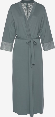 LASCANA Dressing Gown in Blue: front