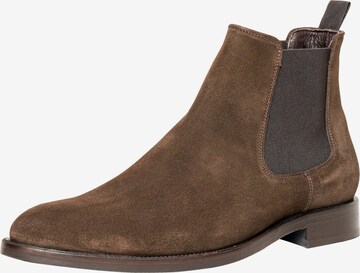 Henry Stevens Chelsea Boots 'Murray CB' in Brown: front