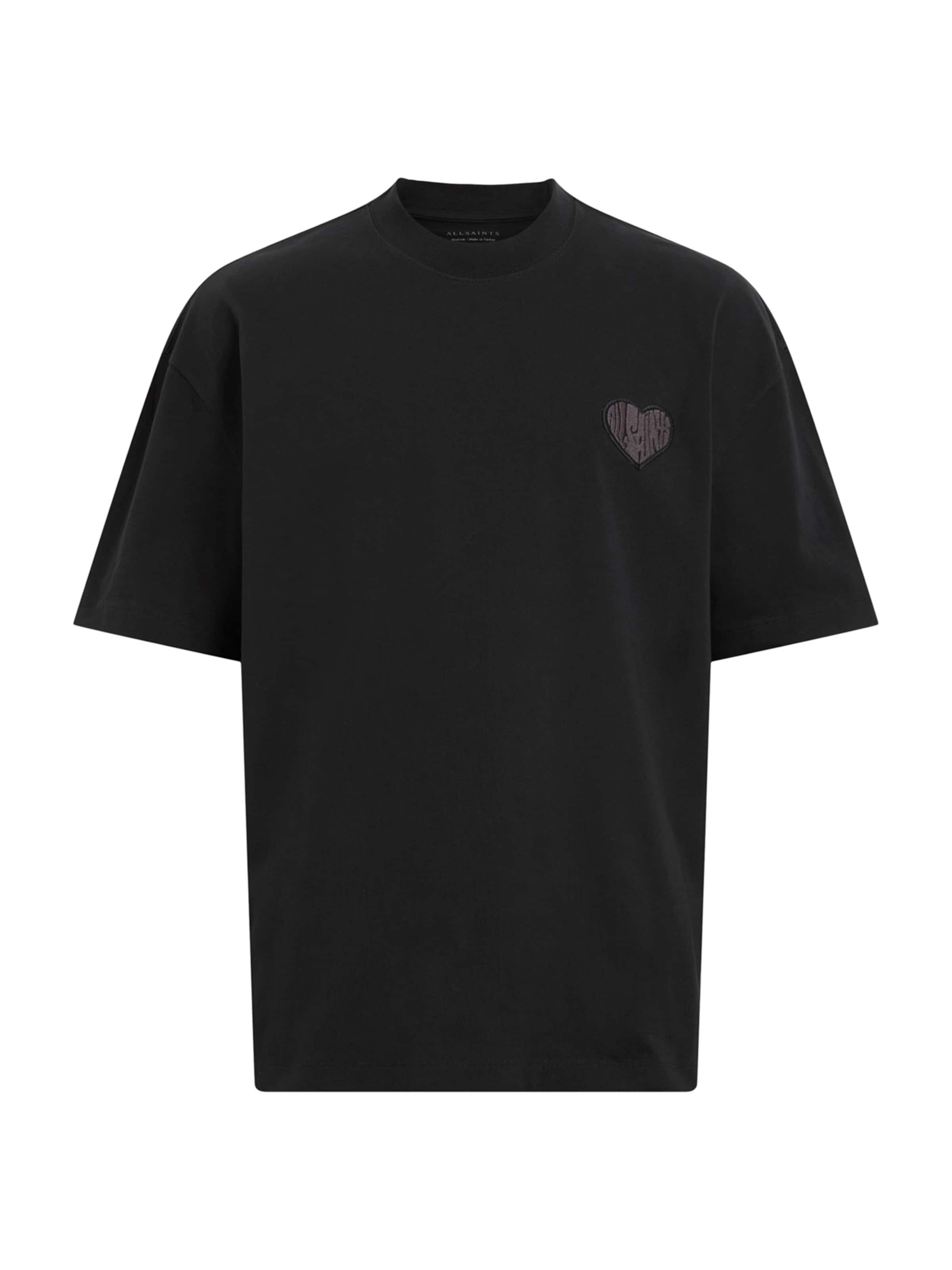 AllSaints - Camisa 'Lover Crew' em preto: frente