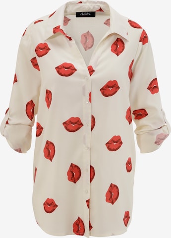 Aniston CASUAL Bluse in Weiß: Vorderseite